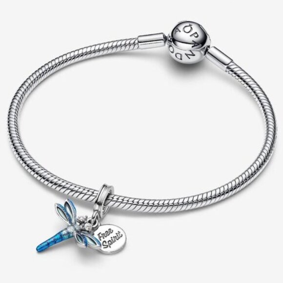 Pandora Dragonfly Double Dangle Charm - Picture 3 of 5